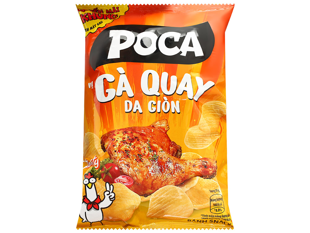 Snack hình cua vị sườn nướng BBQ Poca gói 60g